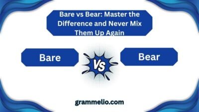Bare vs Bear