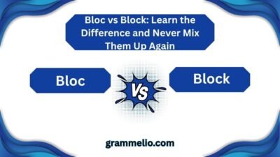 Bloc vs Block