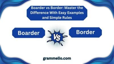 Boarder vs Border