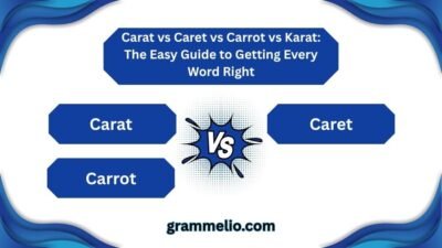 Carat vs Caret vs Carrot vs Karat