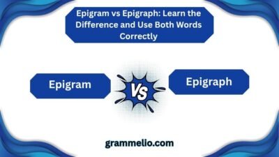 Epigram vs Epigraph