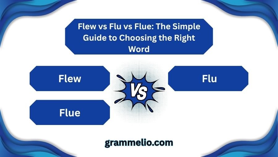 Flew vs Flu vs Flue