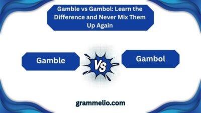 Gamble vs Gambol