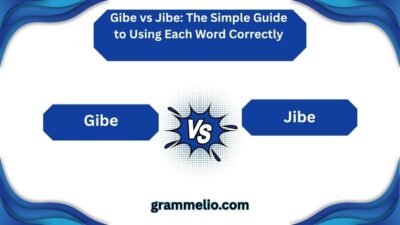 Gibe vs Jibe