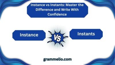 Instance vs Instants