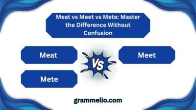 Meat vs Meet vs Mete