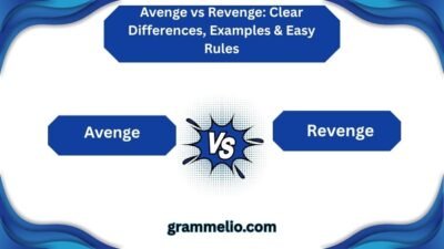 Avenge vs Revenge
