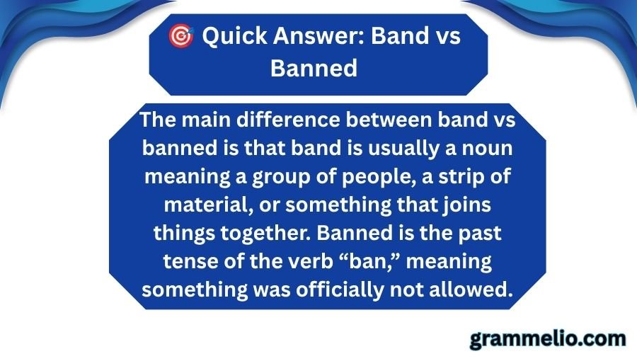 Band vs Banned