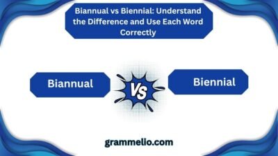 Biannual vs Biennial