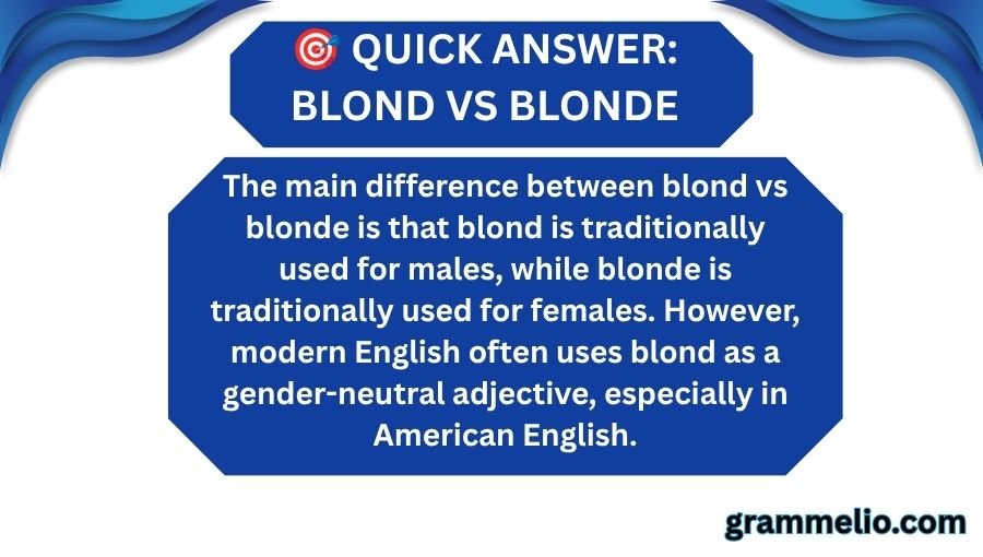 Blond vs Blonde
