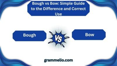 Bough vs Bow