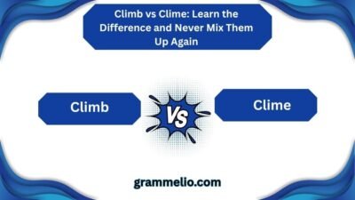 Climb vs Clime