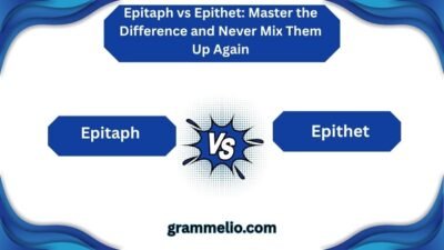 Epitaph vs Epithet