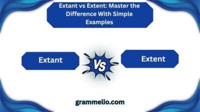 Extant vs Extent