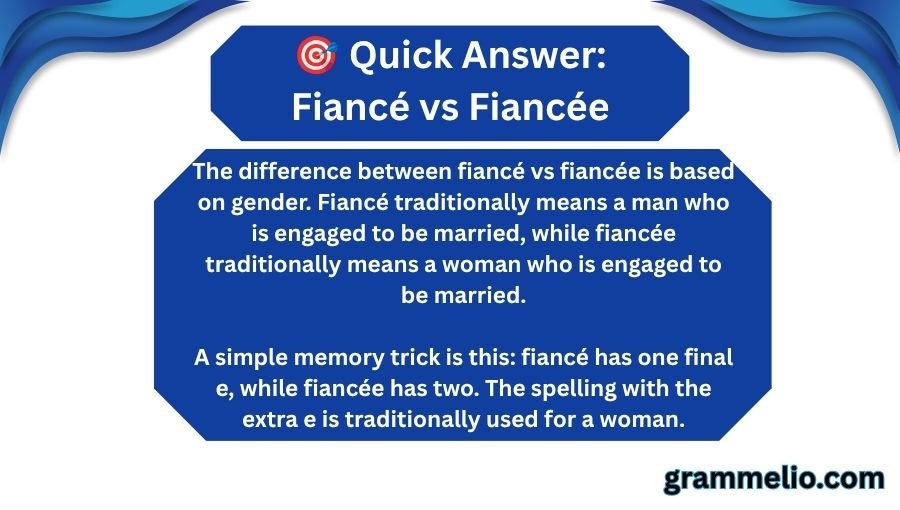 Fiancé vs Fiancée