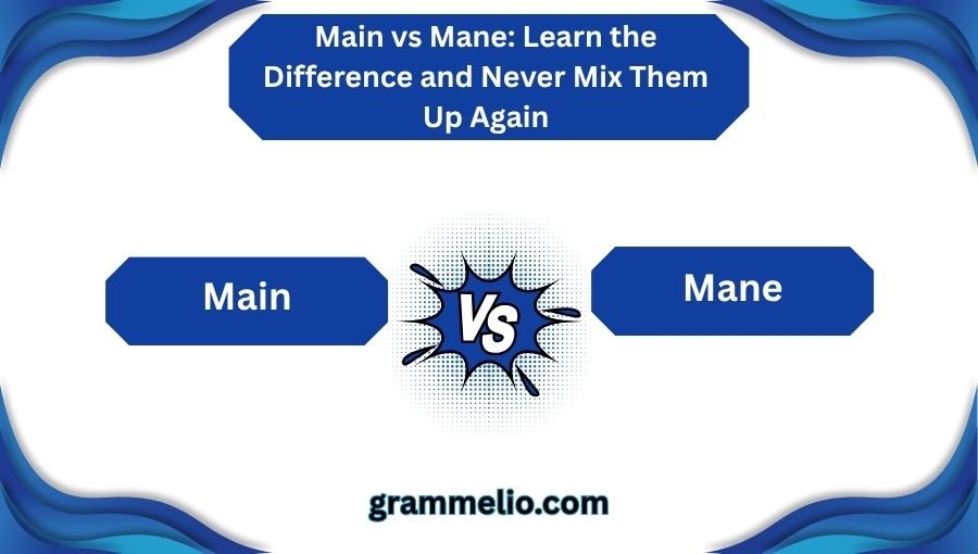 Main vs Mane