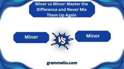Miner vs Minor