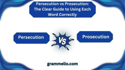 Persecution vs Prosecution