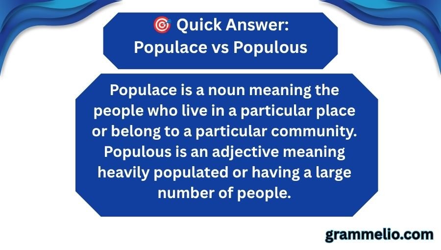 Populace vs Populous