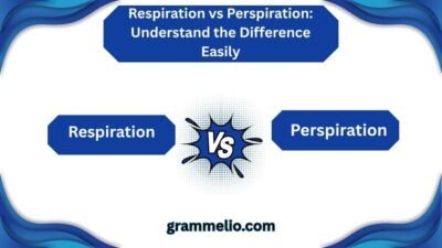 Respiration vs Perspiration