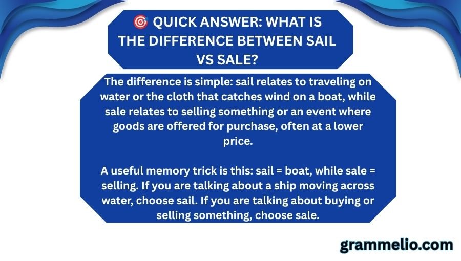 Sail vs Sale