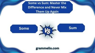 Some vs Sum