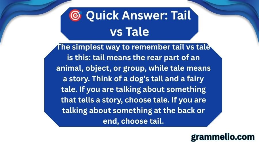 Tail vs Tale