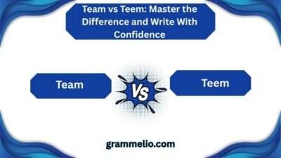 Team vs Teem