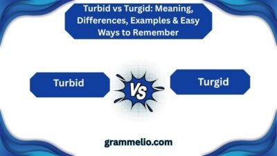 Turbid vs Turgid